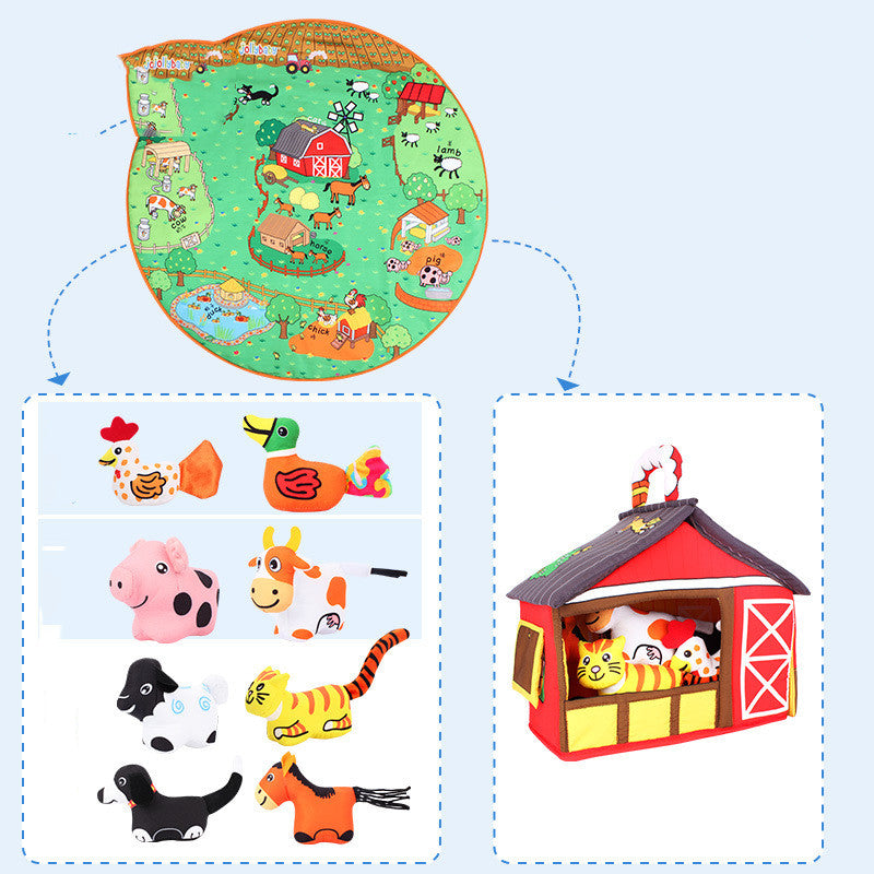 Baby Play Blanket - Early Education Animal Toys