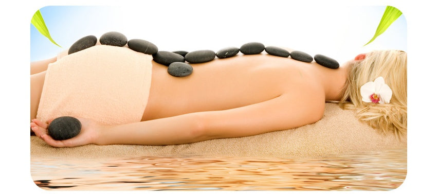 Hot Stone Massage Set - Natural Volcanic Stones