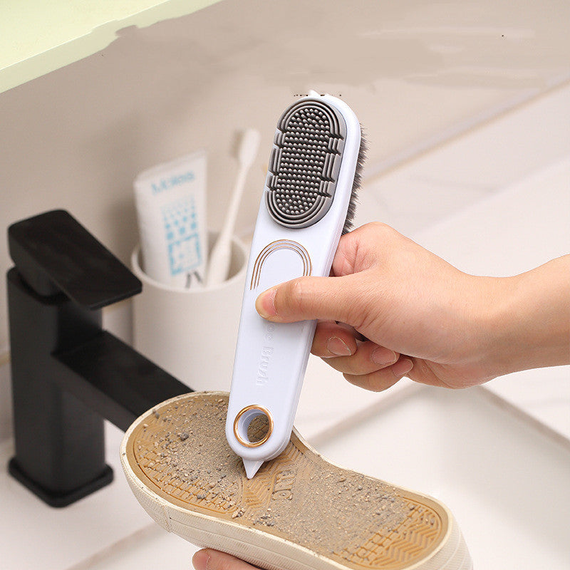 Double Sided Shoe Brush - Anti-Slip Design